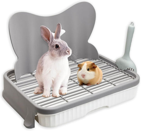 Xanorrg Heightened Net Dog Toilet for Intermediate Animals Detachable Launderable Tray Against Escape Plan Strong
