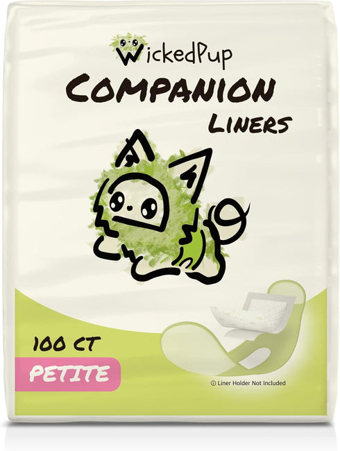 WICKEDPUP Dog Diaper Liners Booster Pads for Male and Female Dogs, 100ct