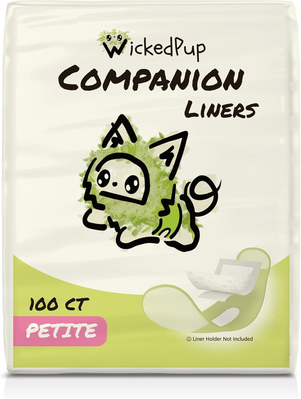 WICKEDPUP Dog Diaper Liners Booster Pads for Male and Female Dogs, 100ct