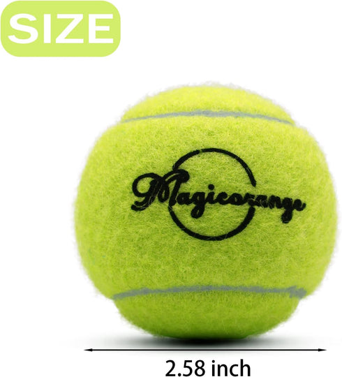 12 Pack Magicorange Tennis Balls, Advanced Training Tennis Balls Practice Balls, Come with Mesh Bag for Easy Transport