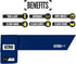 Nxtrnd Streamer Football Towel, Thin Sports Towel, Dries Hands & Football Accessories, Navy Blue
