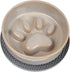 Slow Feeder Dog Bowls, Ceramic Bowl for Cats and Dogs, Non-Slip Silicone Mat, 6.2 inches Grey Pet Bowl
