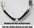 Dog Kennel Fan Hanging Utility Straps - Waterproof Crate Fan Strap with Swivel Spring Clips for Any Kennel, Black