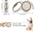 Segarty Retractable Leash Small Dog, 16ft Heavy Duty Walking Dog Leash for Medium Pet up to 44lb, Anti-slip Handle 360°Tangle-free Nylon Tape, One-handed One Button Lock and Release (Khaki)