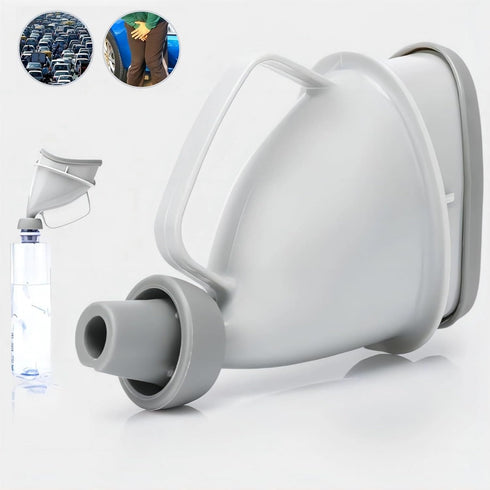 Unisex Travel Emergency Urination Device, Urinal Funnel Pee Cup Stand Up for Outdoor, Camping, with Tube and Handle
