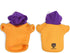 WATFOON Bearded Dragon Clothes Tank Accessories Costume Handmade Warm Coat Jacket for Small Animals (Purple/Yellow)