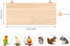 Wontee Wooden Bird Perch Stand for Cockatiels, Conures, Rats, Gerbils, Chinchillas, and Squirrels (M)