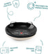 Park Life Designs Ceramic Cat Dish - Food & Water Bowl for Cats & Kittens (Black) | Stylish & Durable, Easy-Clean Dish for Cats | Dishwasher-Safe Ceramic, Cat Feeding Dish