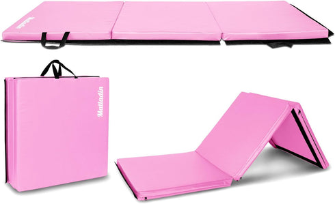 Matladin 6' Folding Tri-fold Gymnastics Gym Exercise Aerobics Mat, 6ft x 2ft x
