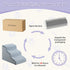 Dog Stairs for Small Dogs, 3-Steps Ramp for Bed and Couch, Non-Slip Bottom, Highly Supportive Foam, Dog Steps for Cats