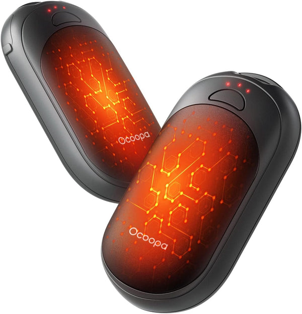 OCOOPA Magnetic Hand Warmers Rechargeable 2 Pack, UL Safety Heat 100-126F, 3-Settings,