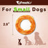 Afreschi Turkey Tendon for Dogs, All Natural Human Grade Puppy Chew, 4 Units/Pack Ring (Small)