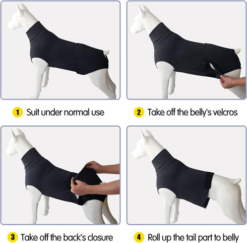 Comprehensive Dog Diaper Suit - Full Body Recovery Wear for Pets
