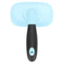 Pet Hair Comb, 360° Rotation Deshedding Slicker Brush for Cat Dog Cleaning (Blue)