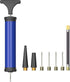 Portable Ball Pump - Air Pump with 4 Needles, 2 Nozzles, 1 Extension Hose for Basketball, Football, Volleyball