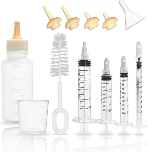 TOAINRSI Puppy Kitten Bottle Feeding Kit, Newborn Baby Dog Cat Rabbit Feeding Bottles