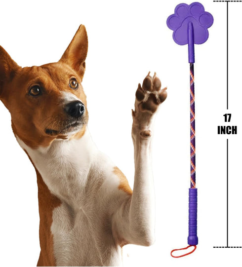 2 Pcs Dog Training Stick, Durable Silicone Dog Training Whip with Non-Slip Grip, Outdoor and Indoor Training Dog Tools, Puppy Training Whip Exercise Accessory (pink+ green)