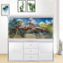 Natural Mountain Aquarium Background, Art Natural Landscape Theme for Fish Tank 36X18IN