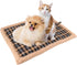 Self Warming Cat Bed - Washable Double Sided Lamb Wool Plaid Mat for Large, Medium, Small Dogs and Cats, Travel or Home