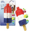 Dog Toy Rocket Pop Ice Cream - Popsicle Shaped Frozen Water Summer Toys, Mini