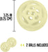 Chew King Glowing Fetch Ball, Dog Ball Toys, Medium 2-Pack