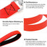 LED Dog Leash - 4 Feet Red Light Up Nylon Webbing, Micro USB Rechargeable Safety Standard Leash for Dogs