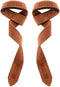 Leather Weightlifting Straps with Thick Soft Sponge Lining, Pair for Gym Workout