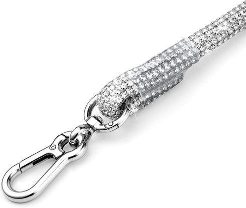 Stylish Rhinestone Dog Leash, 43 Inches Full Diamonds Design for Wedding and Everyday Walking, Sparkly Studded Leash