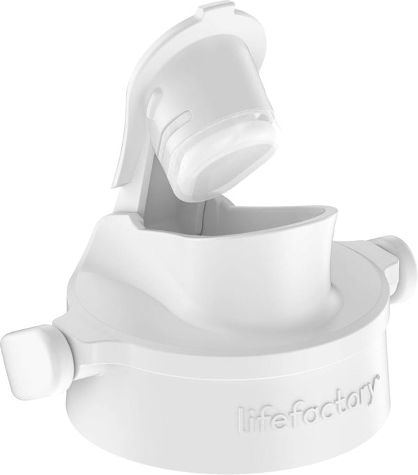 Lifefactory Active Flip Cap Accessory for 12-Ounce, 16-Ounce, 22-Ounce Glass Bottles, Optic White