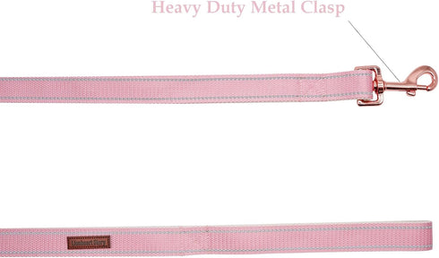 Lionheart glory Dog Leash, Reflective Dog Leashs Female Male Pet Leash Pink Leash Dog Adjustable Durable Soft Classic Leash for Small Dogs Pet Gift Puppy