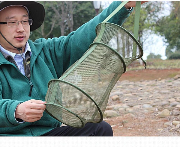 Elyrav Portable Fishing Landing Net with Durable Mesh for STO Fish Shrimp Crab