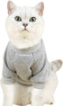 Puppy Sweater for Small Dogs Clothes Warm Winter Cat Clothe Pet Sweatshirt Knitwear Doggie Kitten Clothing, Grey, Medium