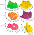 ZGLUZP 6Pcs Swimming Colorful Pool Cat Interactive Toy, Cat Floating Water Toy, Pet Kitten Bathing Fish Toy, Sensory