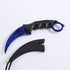 TOPOINT Karambit Knife with Sheath and Cord, Stainless Steel Fixed Blade for Hunting, Camping, Field Survival (Dark