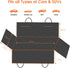 Giomoc Hammock 4 Dog Car Seat Cover for Back Seat, Waterproof Seat Protector Scratchproof Pet with Bags Side Flaps