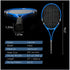 Tennis Rackets Set for 2 Players Recreational, Pre-Strung 27 Inch Light Adult Set with Tennis Balls