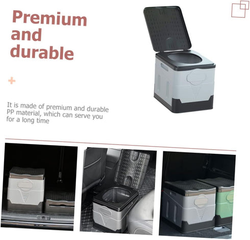 ULTECHNOVO Portable Folding Toilet - Travel Potty for Camping and Emergencies