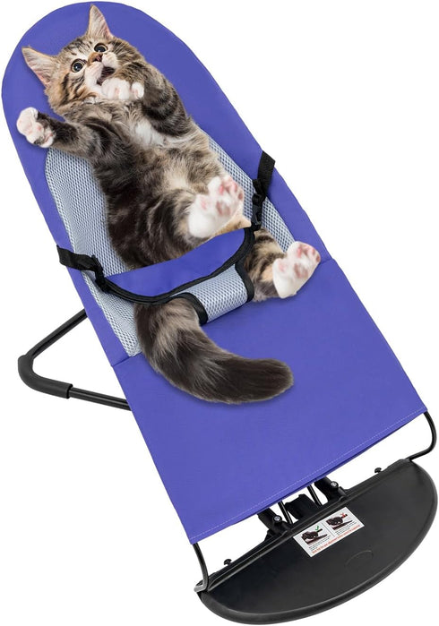 Pet Rocking Chair, Portable Pet Rocking Chair, 3-Level Height Adjustable for Indoor