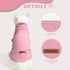 EXPAWLORER Soft Cat Sweater, Pink Medium, Warm Kitten Clothes, Fall and Winter Pullover Design, Fleece Sweatshirt for