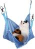 Cat Hammock Breathable Mesh Bed - Under Chair Hammock Cradle for Small Animals (Large)