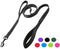 Wagtime Club Soft & Thick Dual Handle 6FT Dog Leash, Premium Nylon for Medium, Large, or XLarge Dogs (Reflective Black)