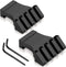 Picatinny Offset Rail Mounts - 45 Degree Low Profile Aluminum Mount for Flashlight Laser Sights Optics