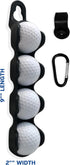 Golf Ball Holder - Holds 4 Golf Balls, Easy Attachment to Bag or Cart, Accessories Gift for Men and Women