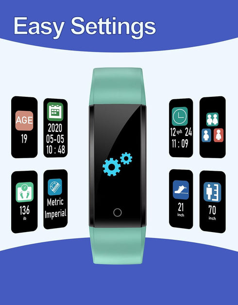 GRV Fitness Tracker Non-Bluetooth Watch, Waterproof Pedometer with Steps, Calories Counter, Sleep Tracker for Men Women