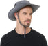 UPF 50+ Fishing Sun Hat for Men Women, Waterproof Wide Brim Boonie Bucket Hat for Beach Hiking Garden