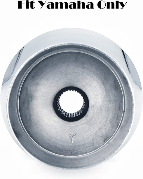 Yamaha Golf Cart Steering Wheel Adapter, Silver Golf Steering Wheel Adapter