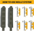 IDOGEAR SPORTS Tactical Back Panel MOLLE Zipper Kit, Expand Loading for Tactical Vest