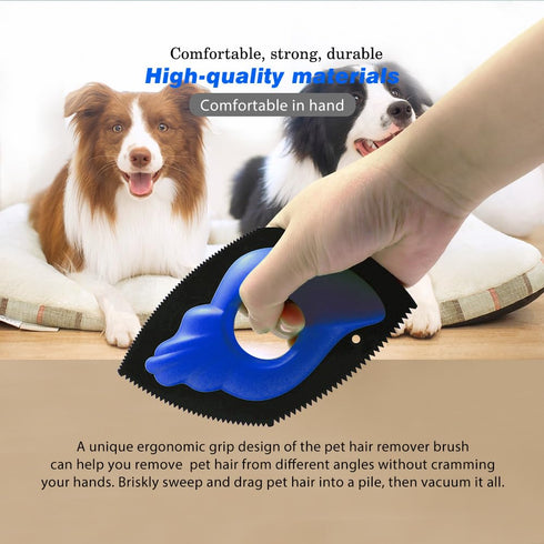 Pet-Pristine Pet Hair Remover Roller and Mini Detailer Combo Pack - Reusable Hair Removal for Couches, Beds, Carpets
