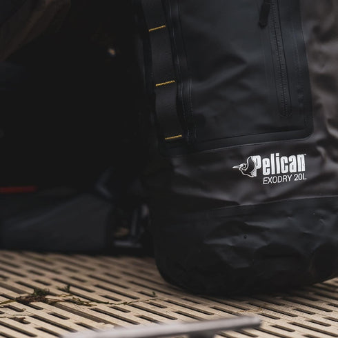 Pelican Waterproof Dry Bag - Exodry Thick & Lightweight Roll Top Compression Sack for Kayaking & Camping
