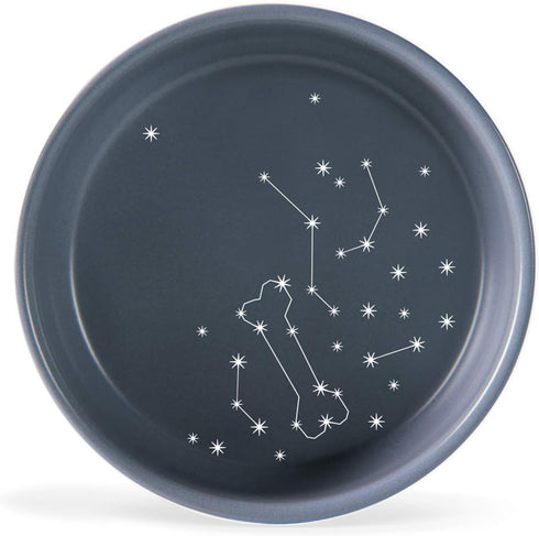 Fringe Studio "Celestial Small Stoneware Pet Bowl (478002) Navy